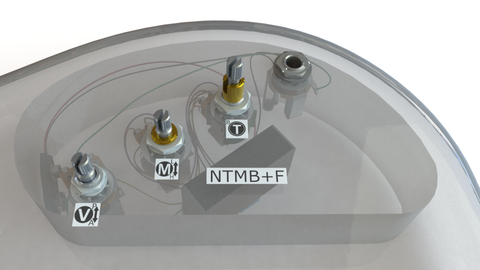 3 Band NTMB Preamp, 3 Pots – HR-2.4AP
