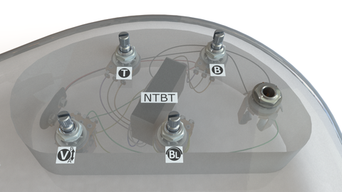 2 Band NTBT Preamp, 4 Pots – HR-4.5AP
