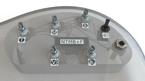 3 Band NTMB Preamp, 5 Pots, 1 Toggle – HR-5.4AP
